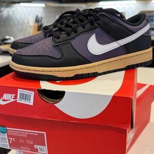 Nike Dunk Low Black and Purple Sneakers